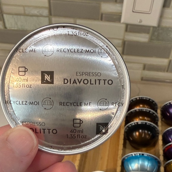 Bamboo Coffee Pod Holder Organizer Holds Nespresso pods with 23 Pods - Picture 7 of 13